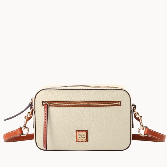 Dooney & Bourke Handbags - Dooney & Bourke Pebble Grain Camera Zip Crossbody - Bone
